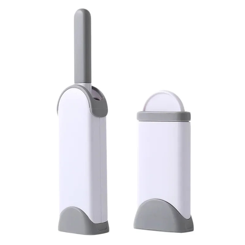 2 Pack Portable Lint Remover Brushes - Lint and Fur Remover Dog & Cat Hair Remover, Double-Sided Brush with Self-Cleaning Base