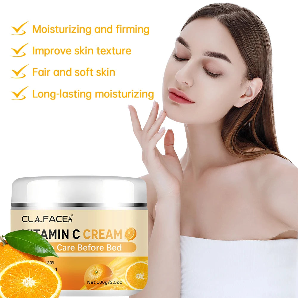 Retinol Vitamin C Face Cream Anti-wrinkle Moisturizing Hyaluronic Acid Vitamin C Facial Cream Skincare Face Brighten Skin Tone