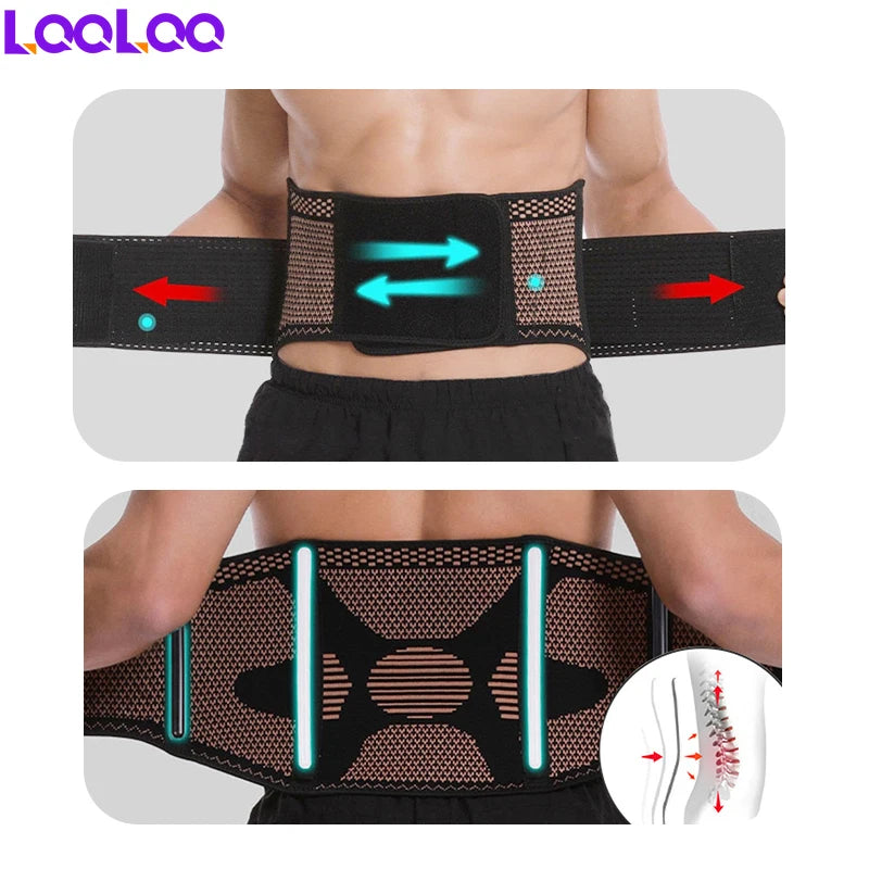 1pcs Back Braces for Lower Back Pain Relief with 4 Stays,Breathable Back Support Belt for Men/Women for Work,Lumbar Support Belt