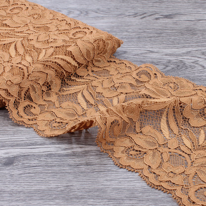 15cm Wide Lace Fabric Elastic Lace Ribbon 1meter DIY Apparel Sewing Handmade Crafts Lace Tape