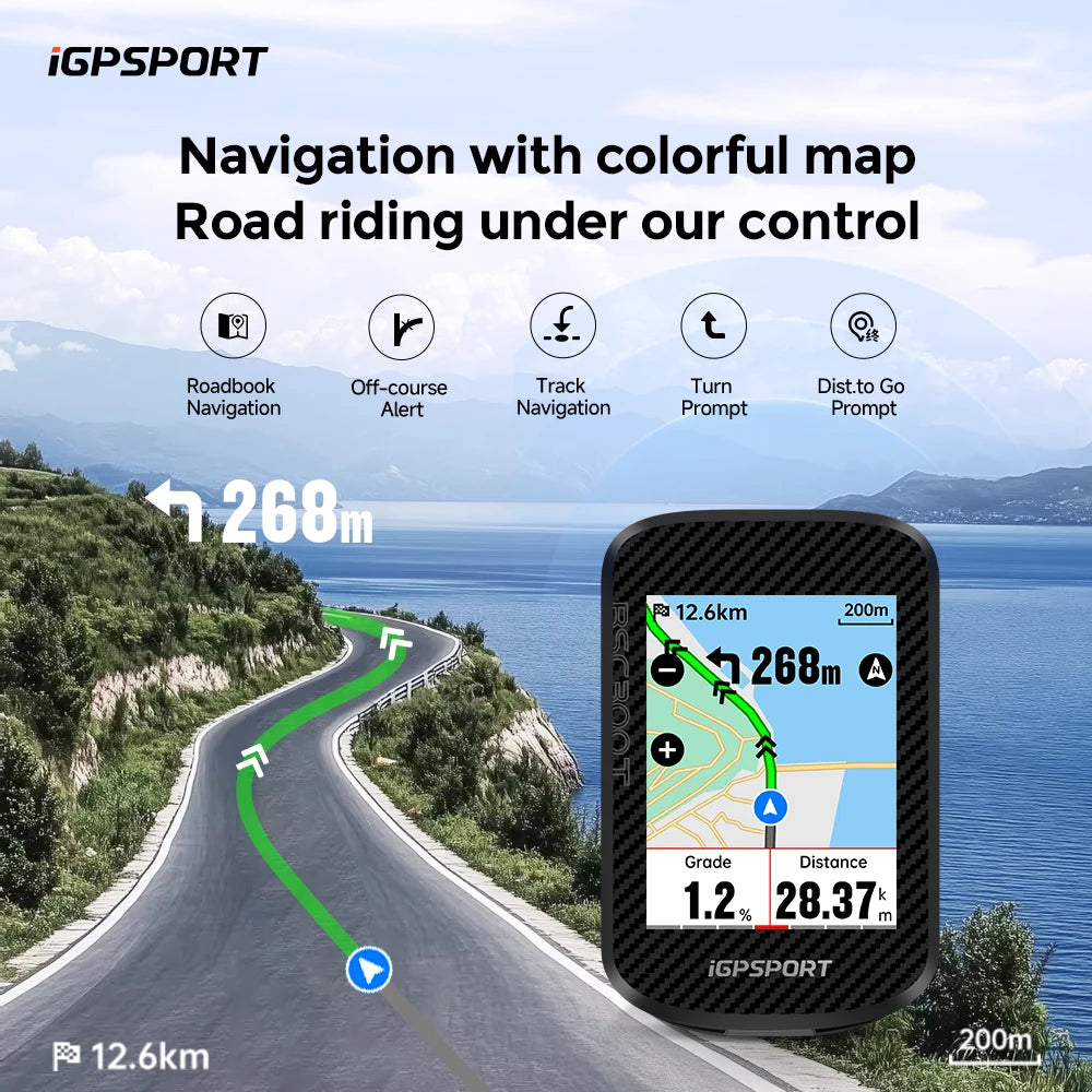 iGPSPORT BSC300T Touch-screen Bike Computer Global Map Cycling Computer Wireless Bike GPS Computer Support E-bike