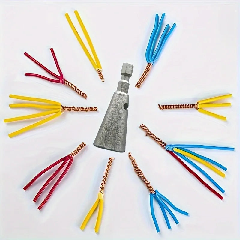 3pcs Wire Twister Tool for Drill, Wire Twister Wire Connector Wire Twisting Tool, Wire Nut Twister for Electrical Power Drill