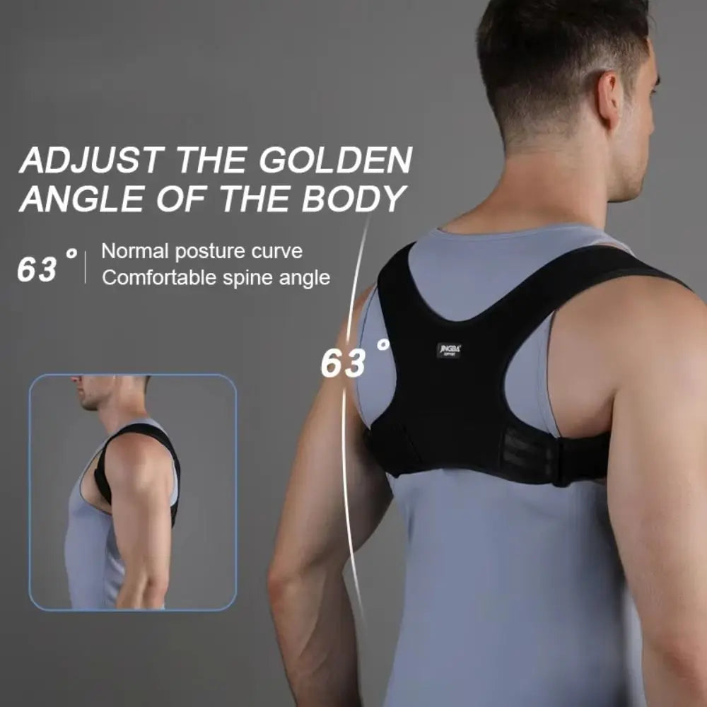 Unisex Posture Corrector Adjustable Back Fracture Support Men Women Back Clavicle Spine Shoulder Correction Brace Belt Strap