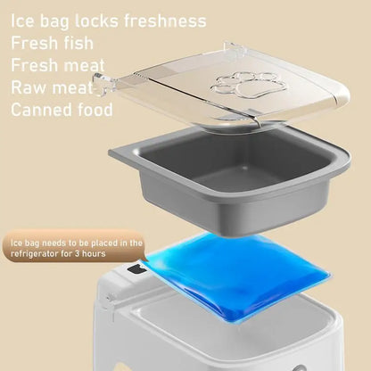 Smart Pet Feeder Automatic Pet Dispenser Sensor Timed Cat Feeder Dog Slow Food Dry Wet Feeding Machine Cat Dog Bowl