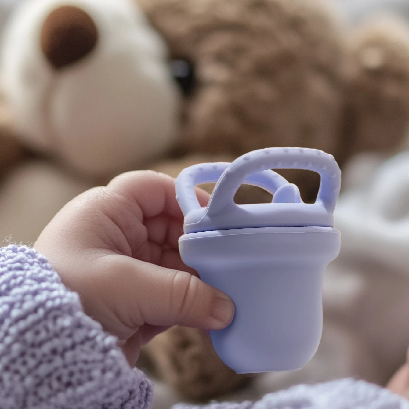 1PCS Baby Silicone Food Supplement Pacifier Pure Color Baby Tableware Portable Baby Fruit Vegatable Feeder Teether Baby Toys