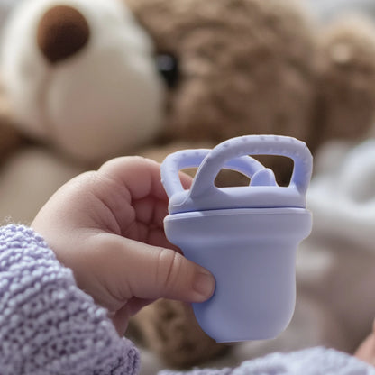 1PCS Baby Silicone Food Supplement Pacifier Pure Color Baby Tableware Portable Baby Fruit Vegatable Feeder Teether Baby Toys