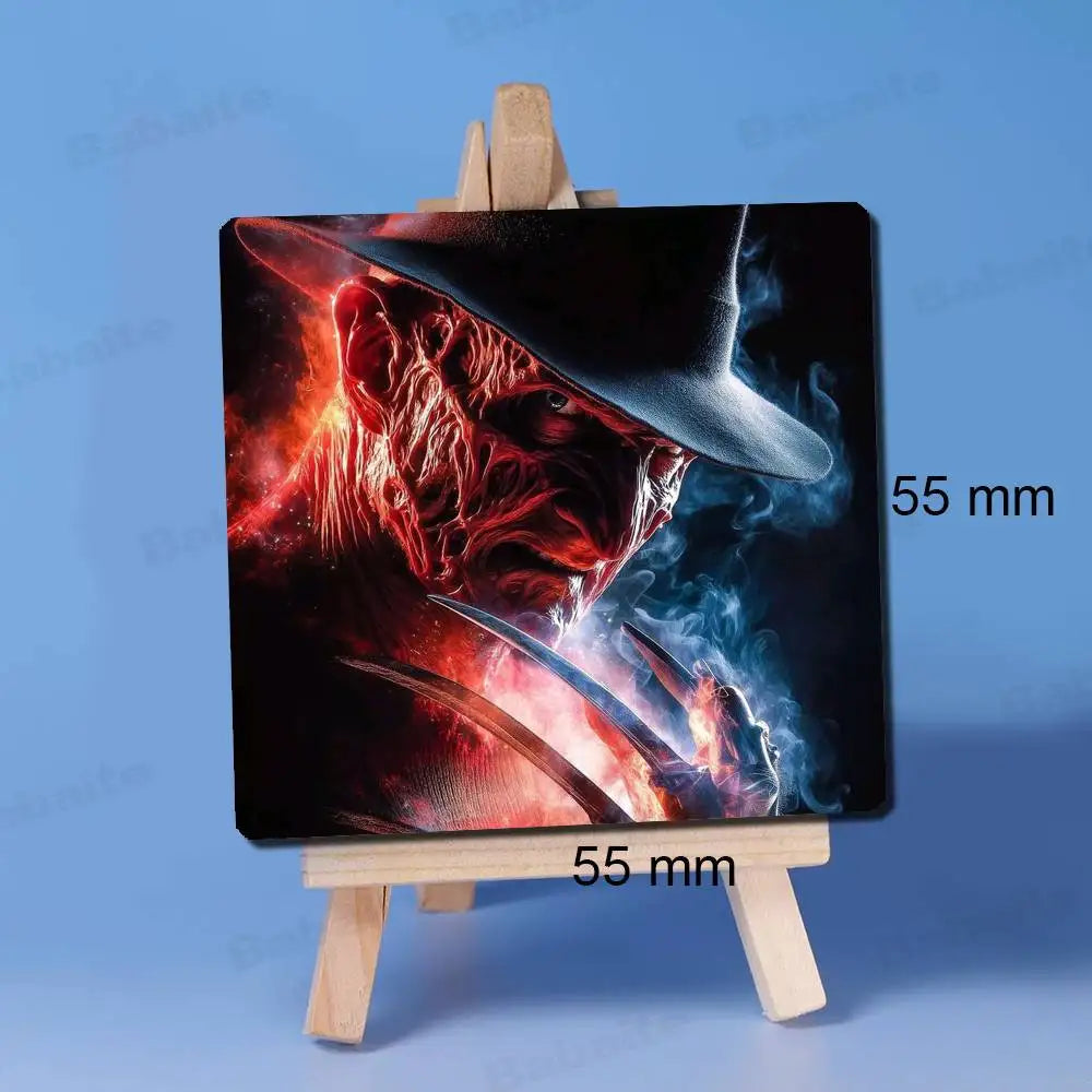 Horror Freddy Krueger Fridge Magnet Photo Personalized For Office Family Kitchen Refrigerator Friends Gift Holiday Decor