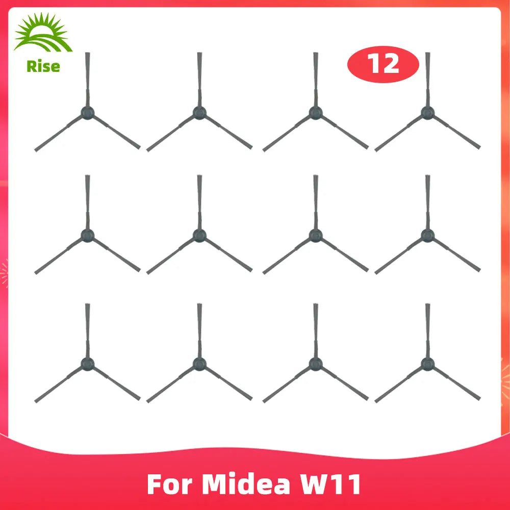 Compatible For Midea V12, V10, W11 Robot Vacuums Spin Side Brush Mop Cloths Rag Spare Part Accessory Replacement