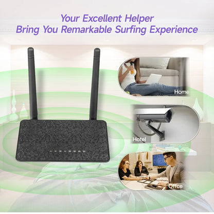 Wireless Router 300M Wifi Range Repeater With 5*6dBi High Gain Antennas Wider Coverage Wi-Fi Extender For Home Office