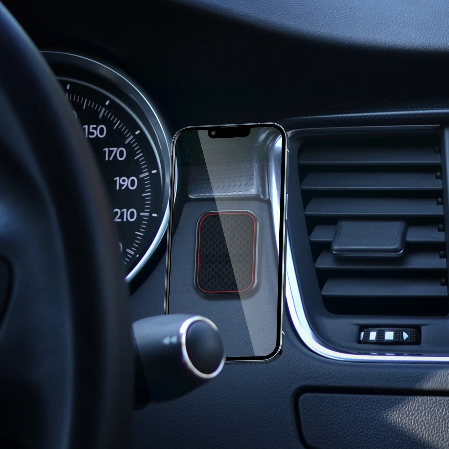 Magnetic Car Phone Mount Rectangle Flat Universal Car Phone Holder for Dashboard Fridge Desk Smartphone Holder Strong Magnets