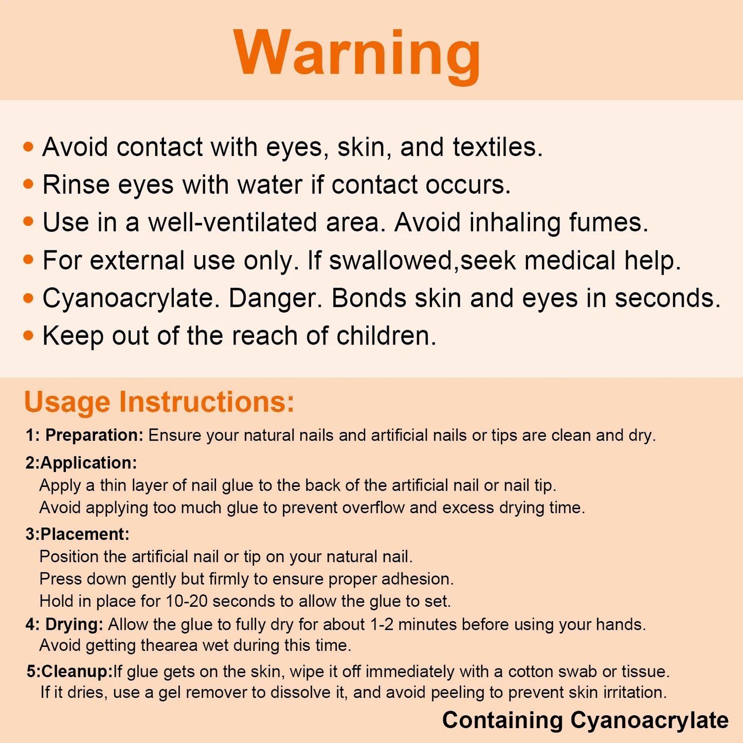 Quick-Dry Nail Glue，Semi solid Super Strong Adhesive For Press-On Nails&Rhinestones Long-Lasting，Fake Nail, No need UV Cured