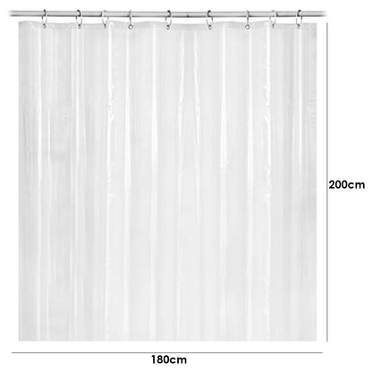 Foldable Magnetic Shower Curtain Waterproof Bath Curtain with 12/14 Hooks Bathroom Curtain Modern  Bathroom Curtain for Bathroom