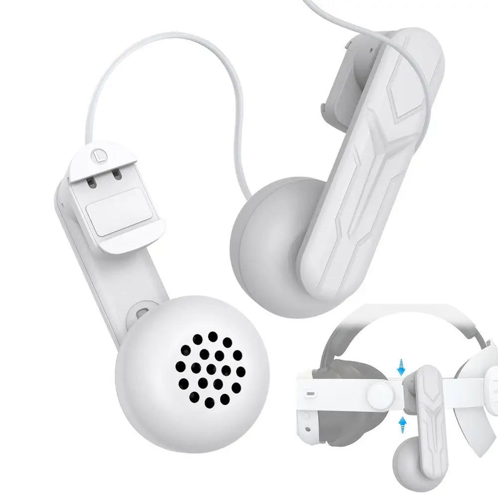 For Meta Quest 3 2 Kids VR Headset, High Definition Over-Ear VR Headsets, Comfortable Adjustable Ear Buds Use Headphones For VR