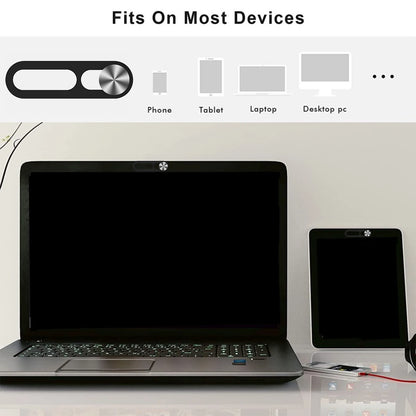 1-2Pcs Black Webcam Cover for IPhone Anti-hacker Shutter Privacy Protection Slide Shield Anti-peep for SmartPhone Laptop Camera