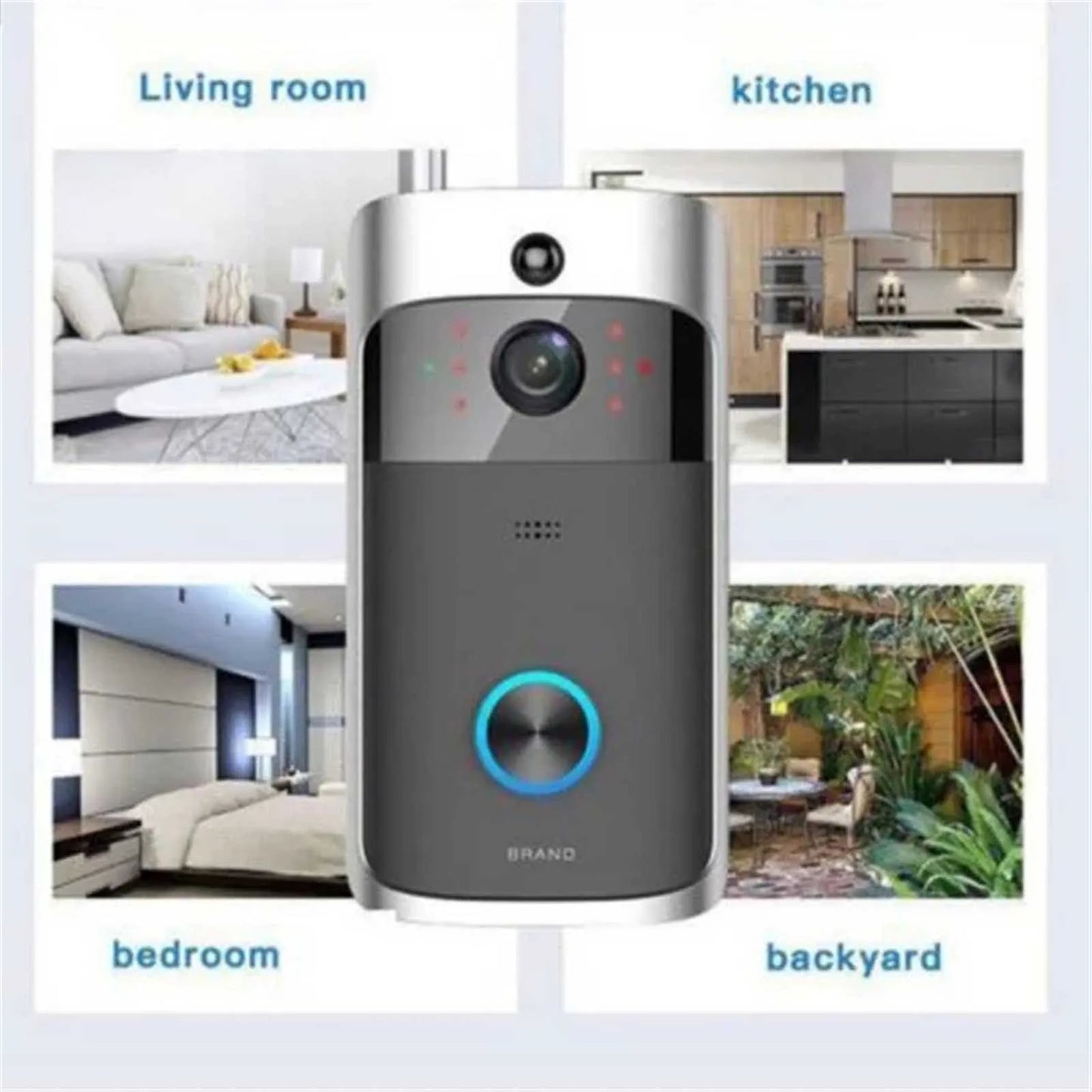 Ring & Video Doorbell WITH Camera Wireless WiFi Security Phone Bell 720PHD