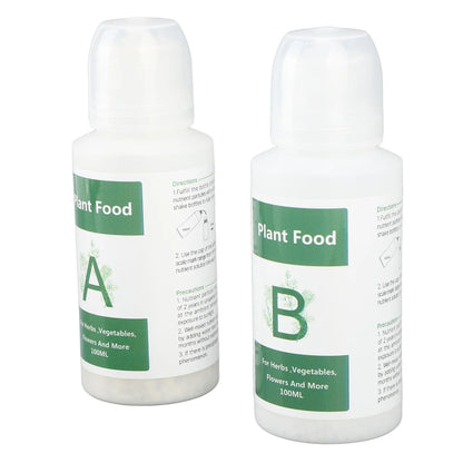 Plant Growing Nutrient 3 Set Hydroponic Plant Food Plant Growing Hydroponic Nutrients Indoor Plant Food for Vegetables Fruit