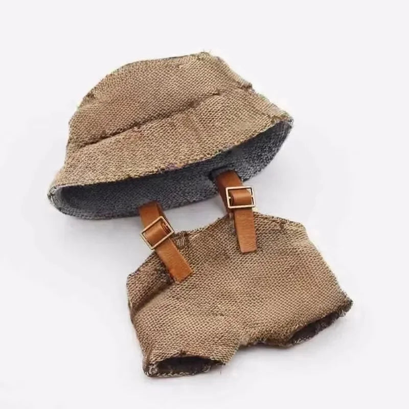 Labubu V1 V2 Generation Labubu Baby Clothes Printed Casual Hoodies Trendy Brand Cardigans, Fisherman Hats, Overalls Ornament ﻿