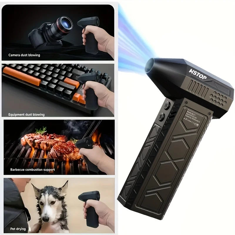 Ultra-Powerful High-Speed Air Blower  Mini Turbo Jet Fan for Quick Dust  Handy  Perfect for Home  Electronics Cleaning