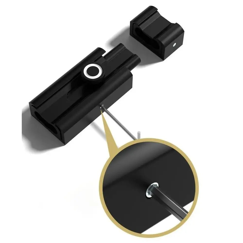 Durable Anti-theft Luminous Door Buckle No Punching Aluminum Alloy Door Catch Security Sliding Door Bolt Kitchen