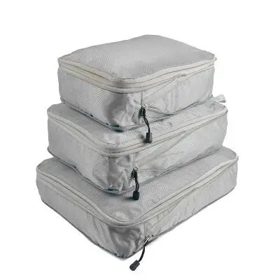 3pcs/set Compression Packing Cubes Travel Storage Bag Luggage Suitcase Organizer Set Foldable Waterproof Nylon Material
