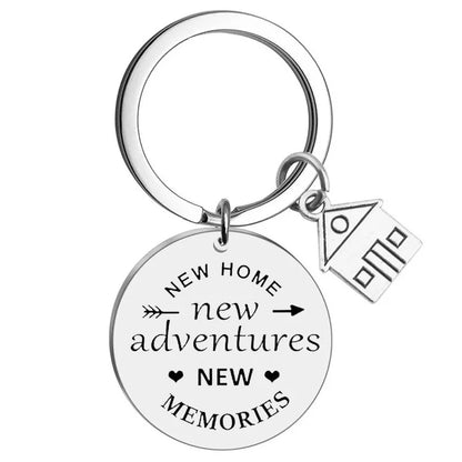 2025 Stainless Steel New Home Keychain Couples First Home Sweet Home Gift Couple New House Keychain Housewarming Gift