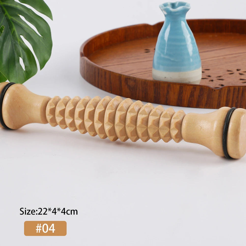 Home Wood Foot Massage Roller for Plantar Fasciitis Relief Deep Tissue Massage Tool Stress Relief Foot Massage Rpller Massager