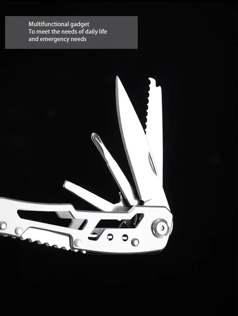 Stainless Steel Pliers Outdoor Knife Combination Folding Car Convenient Knife Pliers Pliers Multifunctional Tools