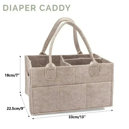 Baby Diaper Bag Felt Diapers Storing Baby Products Nursery Supplies Storage Bag Foldable and Portable Essential Mother's Handbag