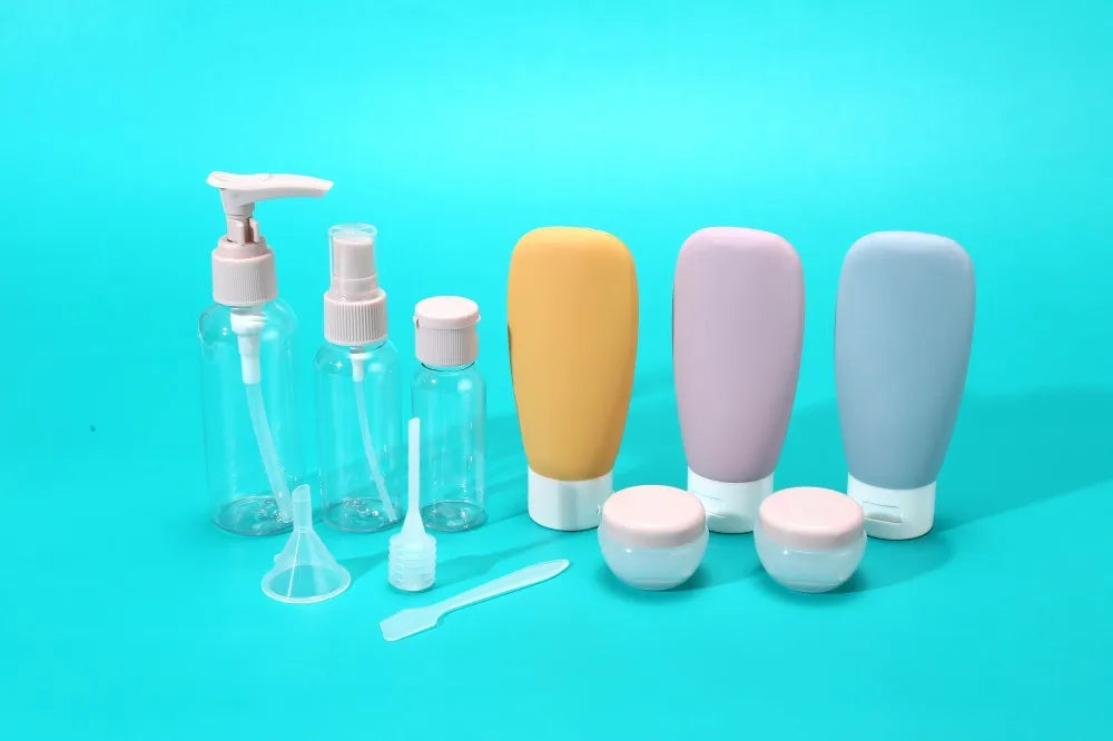 11PCS Travel Bottles Set, Travel Containers Leak-Proof Silicone Squeezable Containers Bottles Set for Shampoo Conditioner Lotion