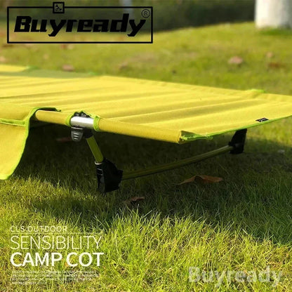 Outdoor Lightweight Folding Bed Portable Camping Bed Simple Military Bed Accompanying Lunch Bed Camping Simple Leisure Bed