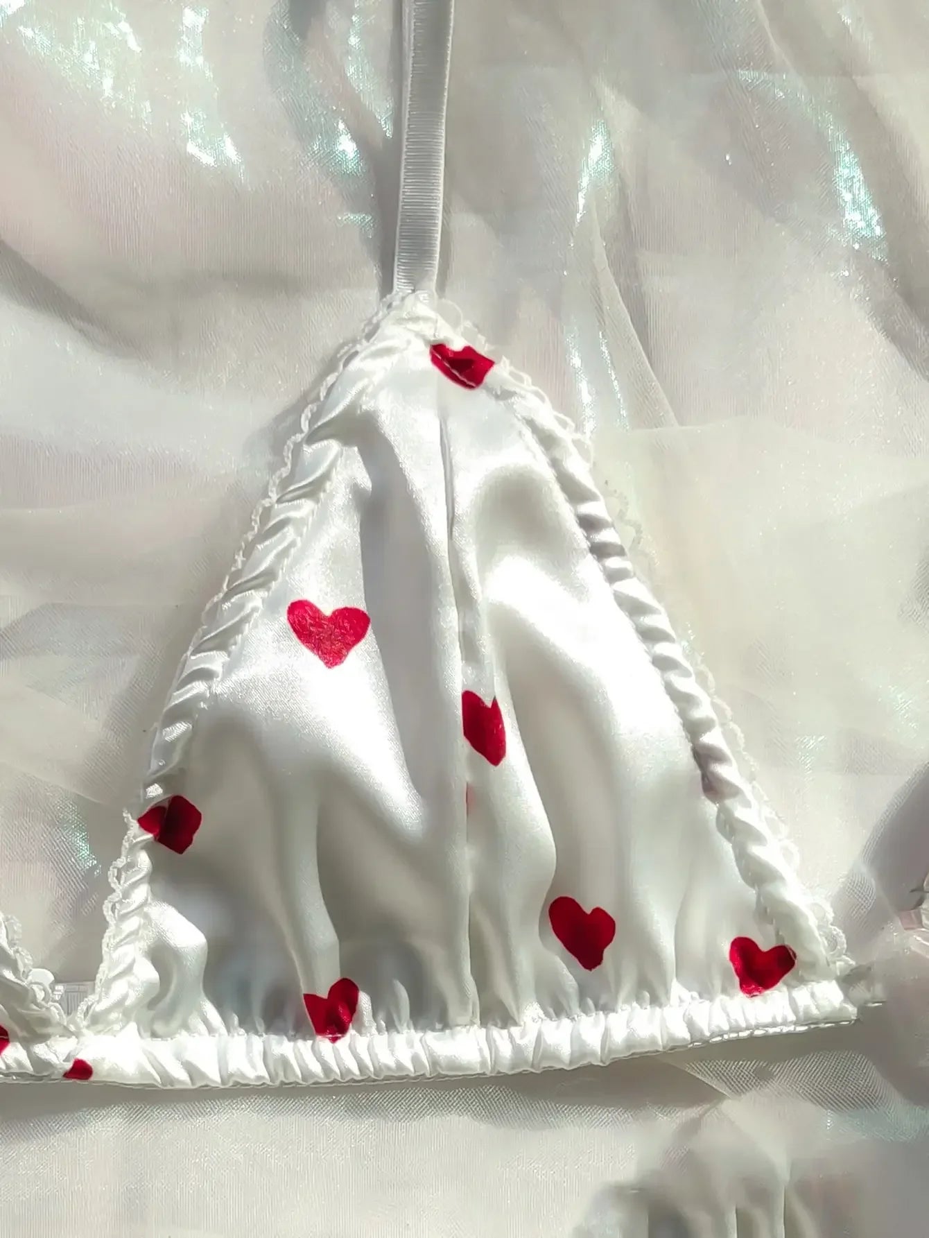 Women's Erotic Lingerie Suit Bowknot Sexy Wire Free Lingerie Underwear Two Piece Female White Set Set Sexy Lingerie Woman's Bra