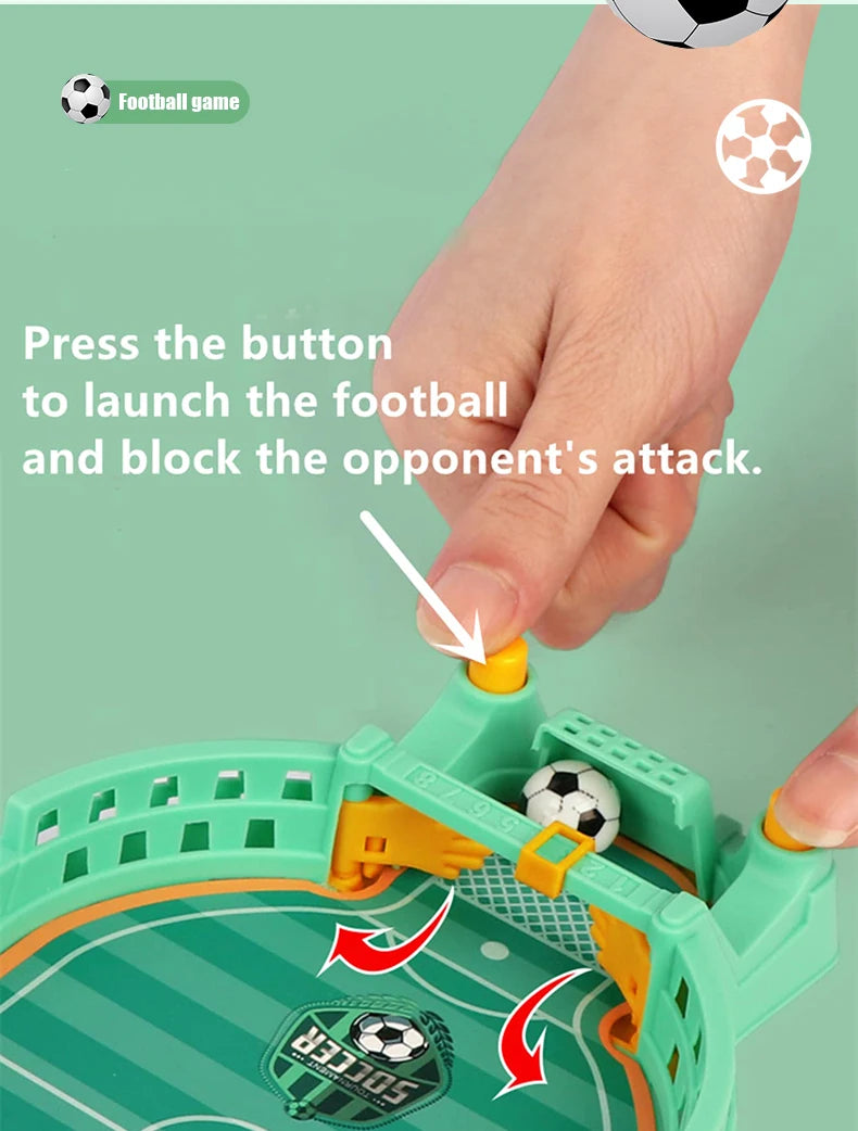 Football Table Mini Tabletop Interactive Game, Soccer Tabletops Competition Sports Games Desktop Catapult Toys for Family Game
