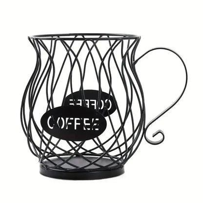 1pc Coffee Pod Holder Large Capacity Cup Coffee Pod Organizer Coffee Creamer Container Coffee Pod Storage Cup Mug Shape Coffee