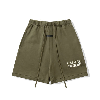 Fashion Design Men's T-shirts Two Rows Letter Logo Streetwear Designer Brand Men's T-shirts Sets