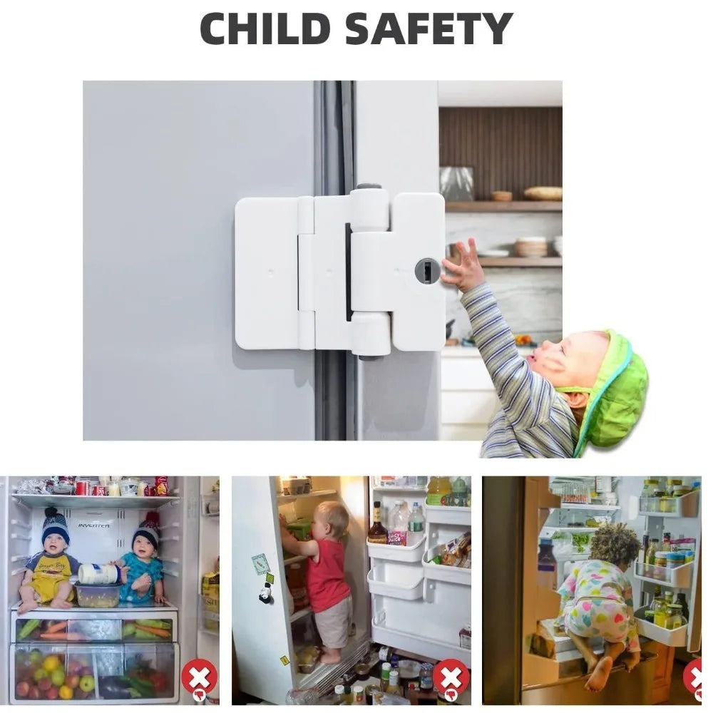 Baby Safety Drawer Lock password Anti-Pinching Hand Cabinet Drawer Locks Plastic White Safety Buckle for Kids Protection