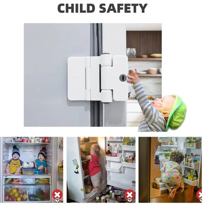 Baby Safety Drawer Lock password Anti-Pinching Hand Cabinet Drawer Locks Plastic White Safety Buckle for Kids Protection