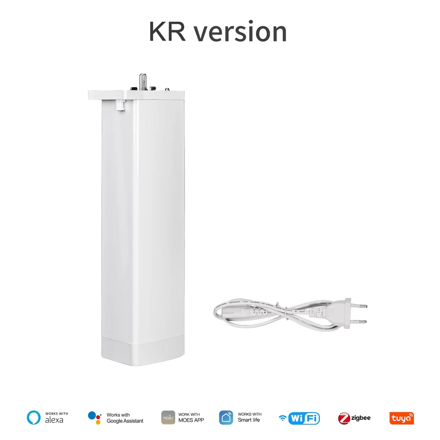 MOES WiFi/Zigbee Smart Curtain Motor Electric Curtain Opener Super Silent For Curtain Track Remote Control Compatible with Alexa