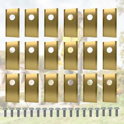 60-18set Lawn Mower Cutting Blade Set Single Hole Lawn Mower Blade Robotic Lawn Mowers Replacement for Worx Landroid Lawn Mowers