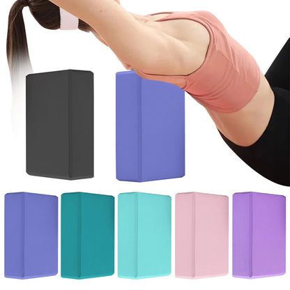 EVA Yoga Block Solid Color Yoga Balance Bricks Moisture-Proof High Density Yoga Blocks Body Shaping Yoga Blocks for Yoga Pilates