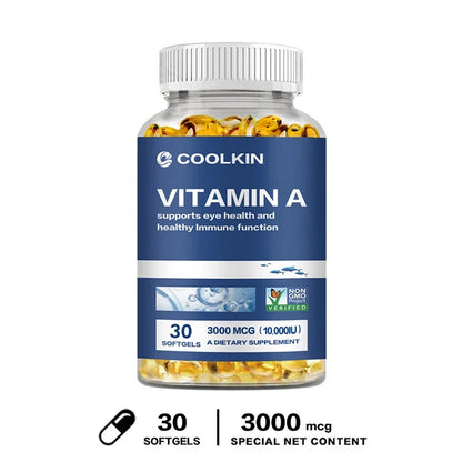 Vitamin A 10000 IU - Supports Eye and Skin Health and Boosts Immunity