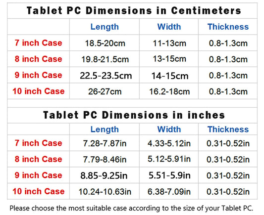 9"-10.1" Inch Universal Tablet Case Protective Cover Stand Folio Case for 9 10 10.1 Inch Android Tablet Multiple Viewing Angles