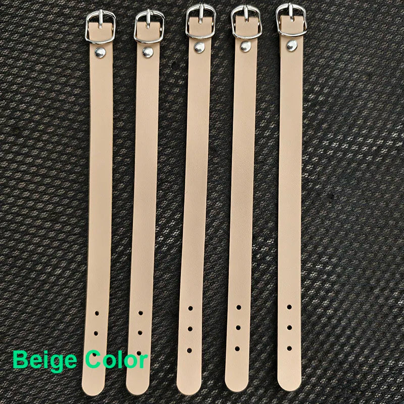 5pcs/Lot Travel Accessories PU Leather Luggage Tag Strap