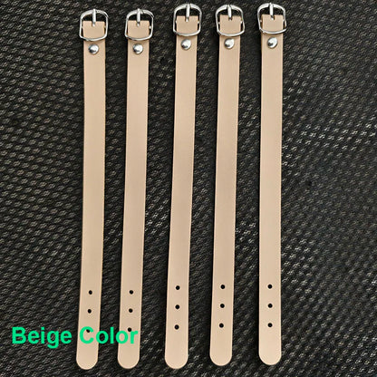 5pcs/Lot Travel Accessories PU Leather Luggage Tag Strap