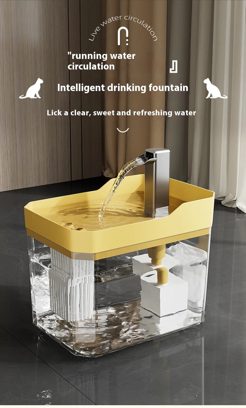 Cat Water Fountain Cat automatic water dispenser filters circulating flowing water intelligent pet automatic water dispenser