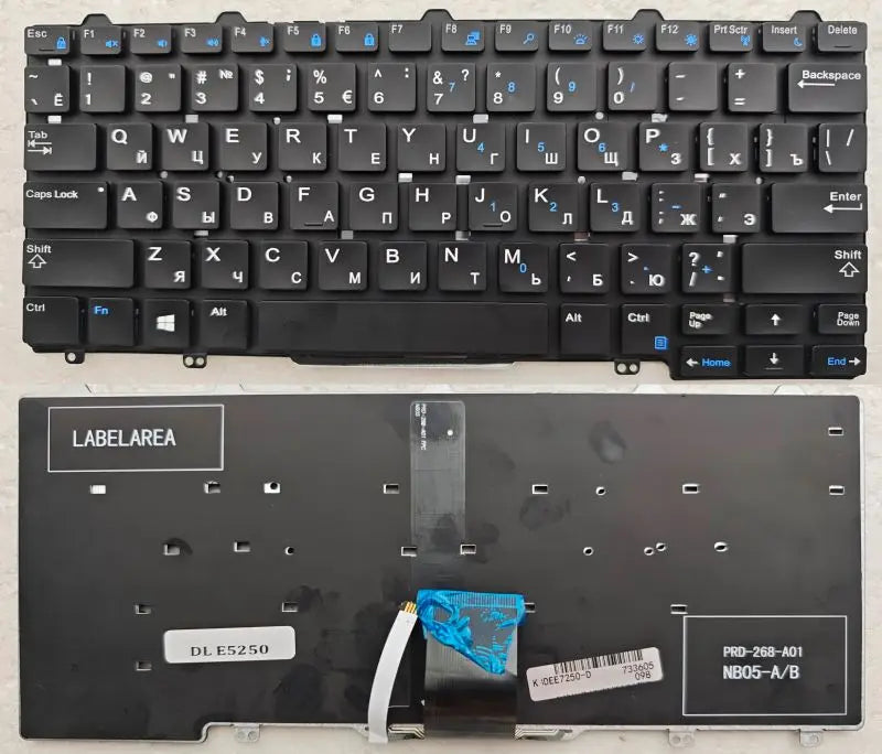 US/LA/BR/RU laptop keyboard For DELL Latitude E5270 E7250 3150 3160 3165 12-5000 5280 7350 5290 5250 7280 7380 E5250 E7270