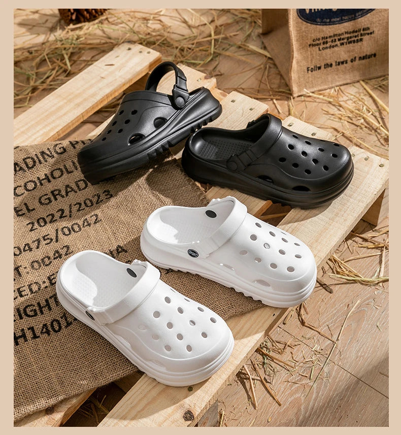 Women Clogs 2024 New Arrival Thick Platform Sandals Comfortable Fashion Slippers Summer Beach Slides