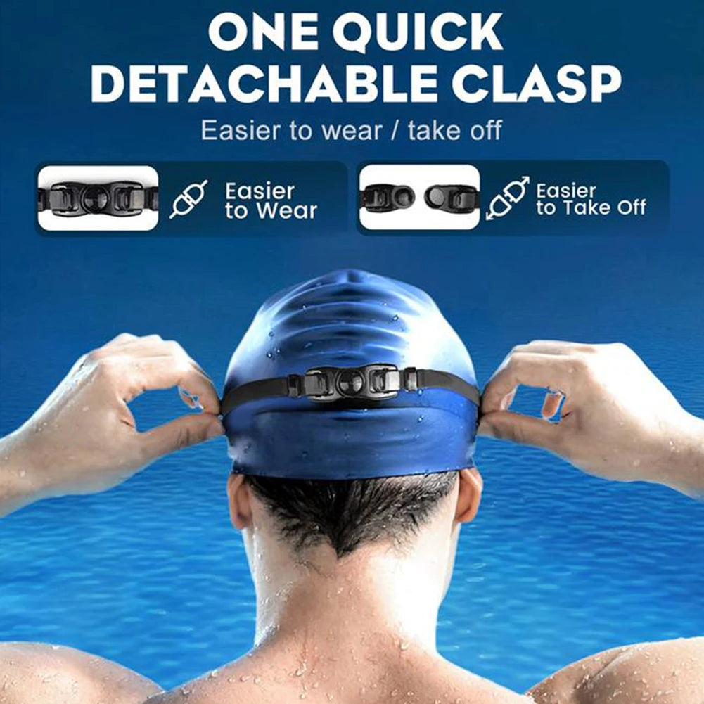 Professional Swimming Goggles Swimming Glasses With Earplugs Nose Clip Adjustables Strap Swimming Eyewears For Water Sport