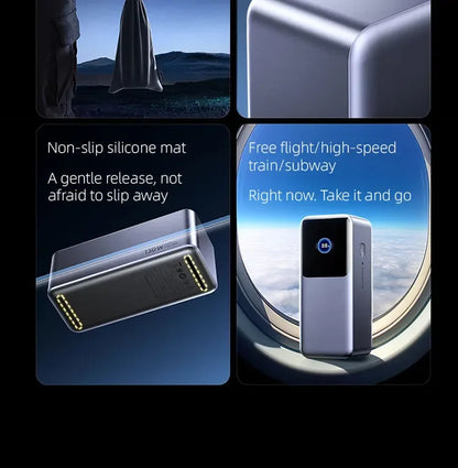 200W PD3.1 Power Bank 25000mAh with TFT Color Screen, 100W Fast Charging for Laptop and Phone, Portable Power Bank