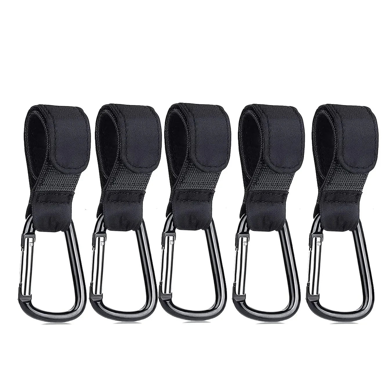 1-10pcs Stroller Hooks Adhesive Clasp Loop Buckle Clips Carabiner Cart Organizer Diaper Bag Shopping Pram Hook Buckles Hanger