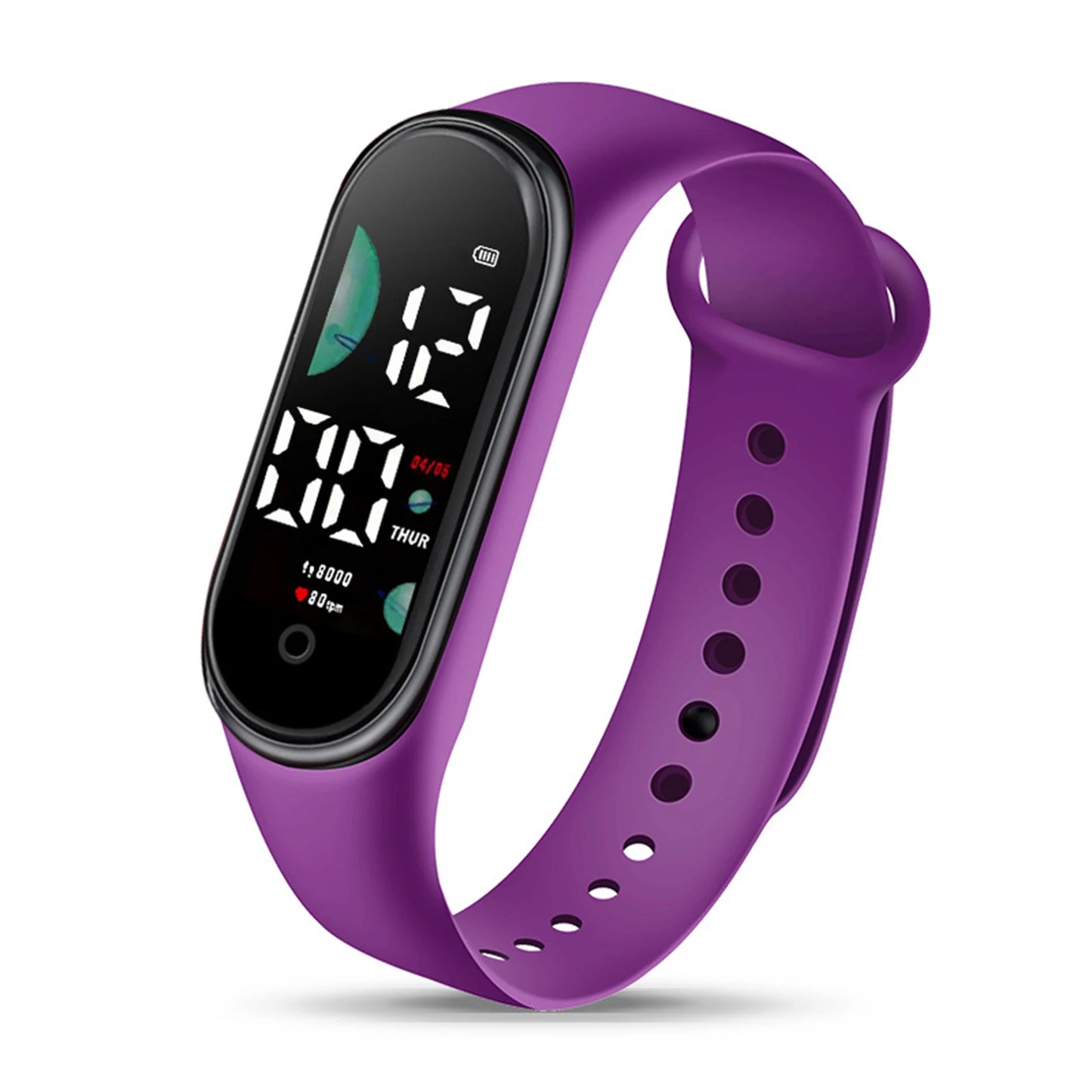 Electronic Clock Student Keychain Watch Silent LCD Digital Display Portable Student Exam Study Desktop Clock Keychain